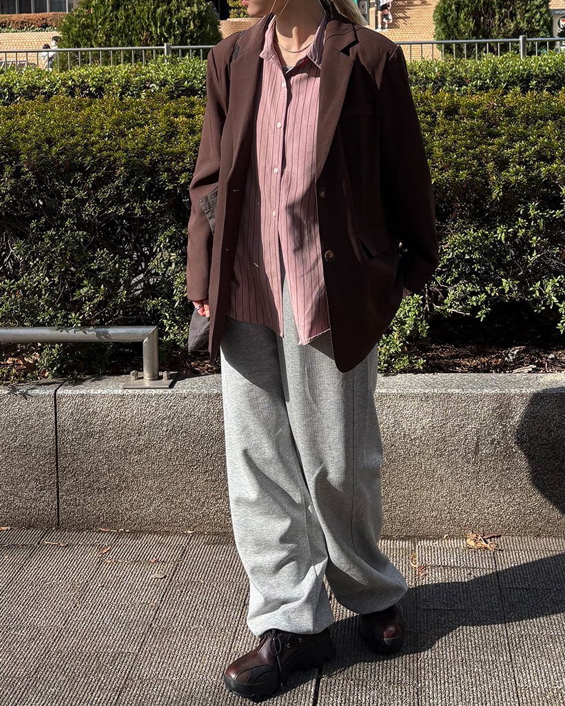 テーラードカラーシングルオーバージャケット