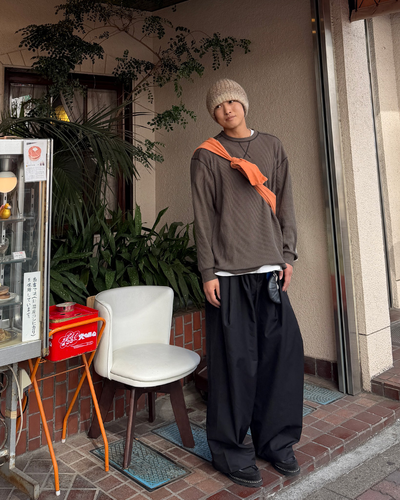 90s ツータックワイドスラックス ブラック系 SCOVILL 2tuck wide slacks pants / black（2タックワイドスラックス