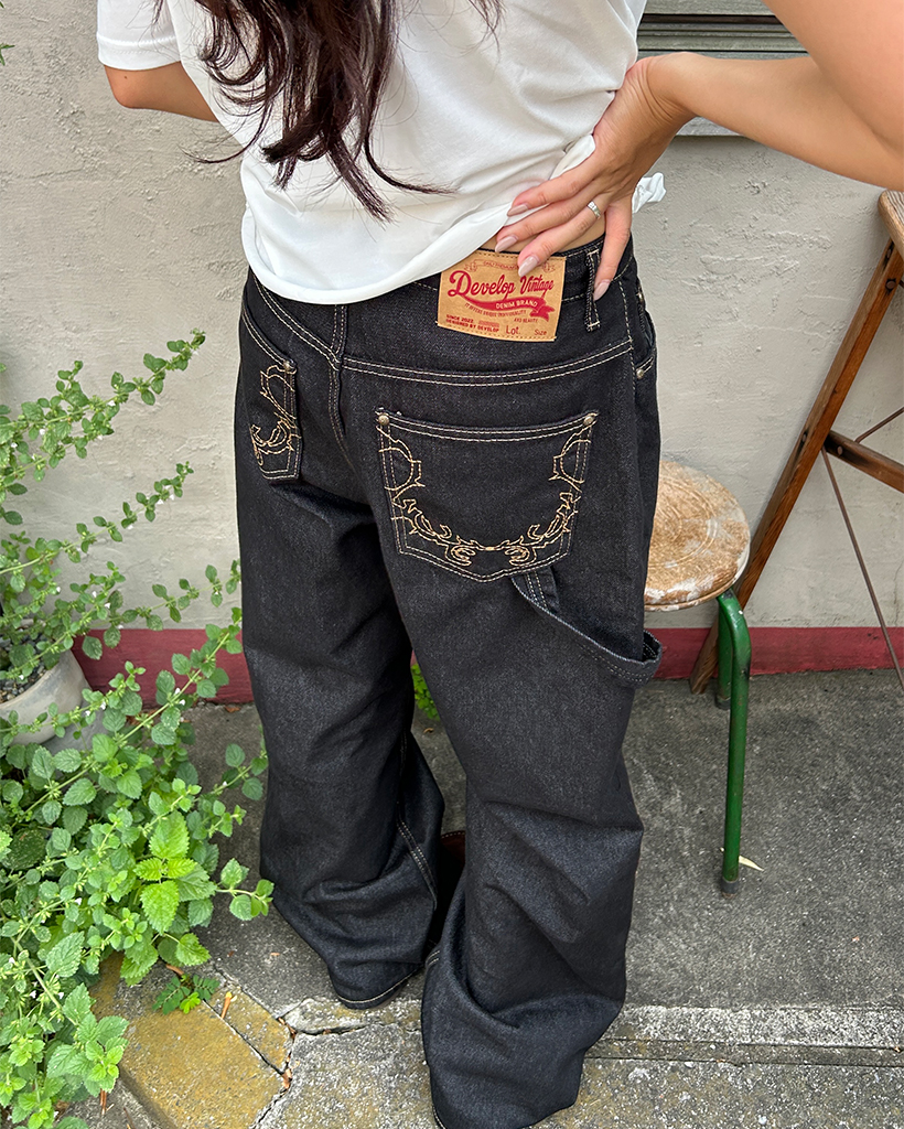 ストライプデザイン デニムパンツ サイドストライプデニムパンツ | ファッション通販サイト NUGU