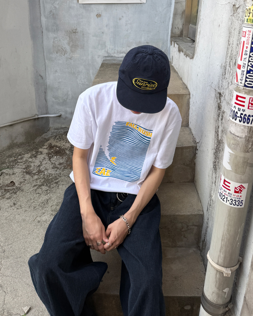 サーフィンレタリングハーフTシャツ