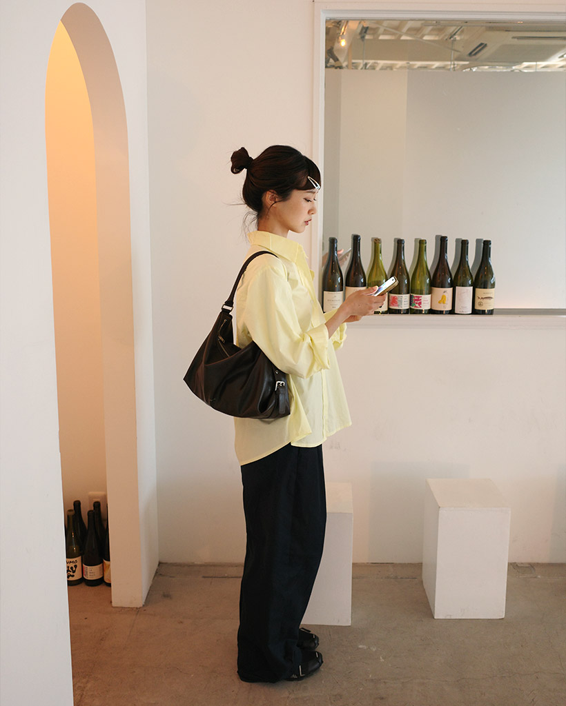 ベーシックロングスリーブコットンシャツ