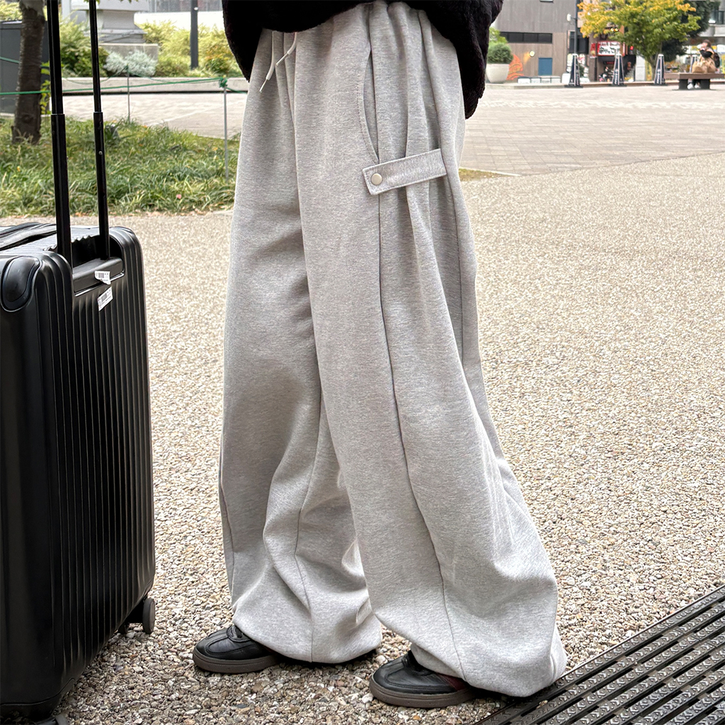 パンツ lgb deer skin lace up bell bottom size26 ユニセックス)サイドスナップスウェットパンツ | ファッション通販