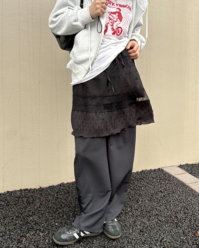 リンクルサマードローストリングイージーパンツ