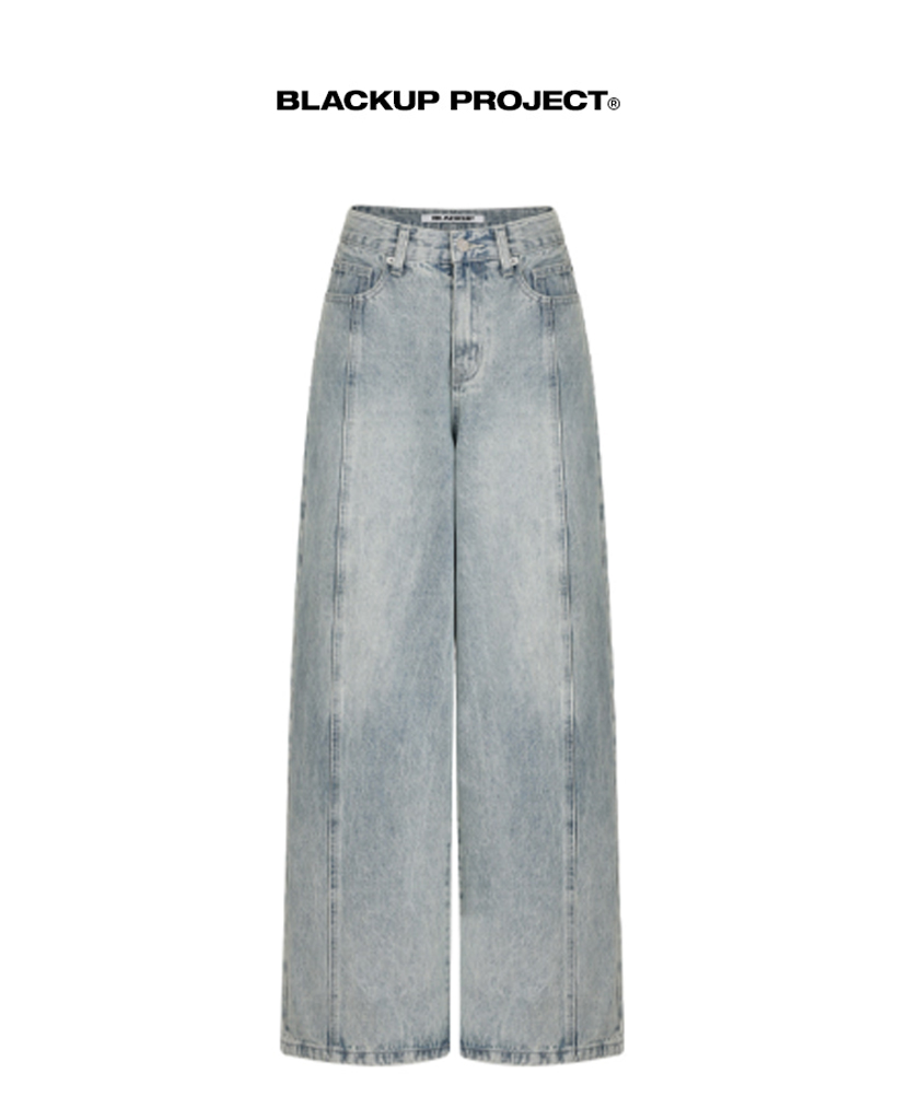 original] ケッツースリットワイドデニムパンツ | ファッション