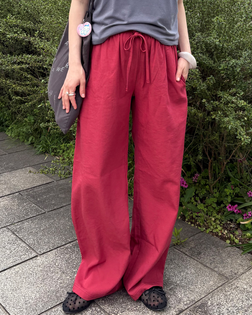 ストレートサマーイージーナイロンパンツ