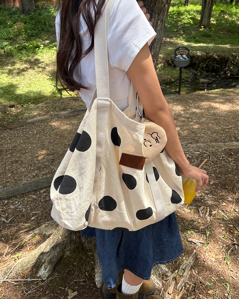 ボルカドットキャンバストートバッグ