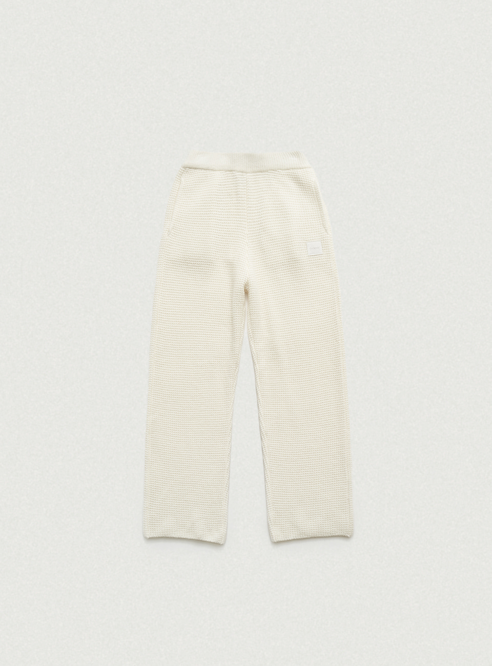 Ivory Bella Waffle Knit Drawstring Pants