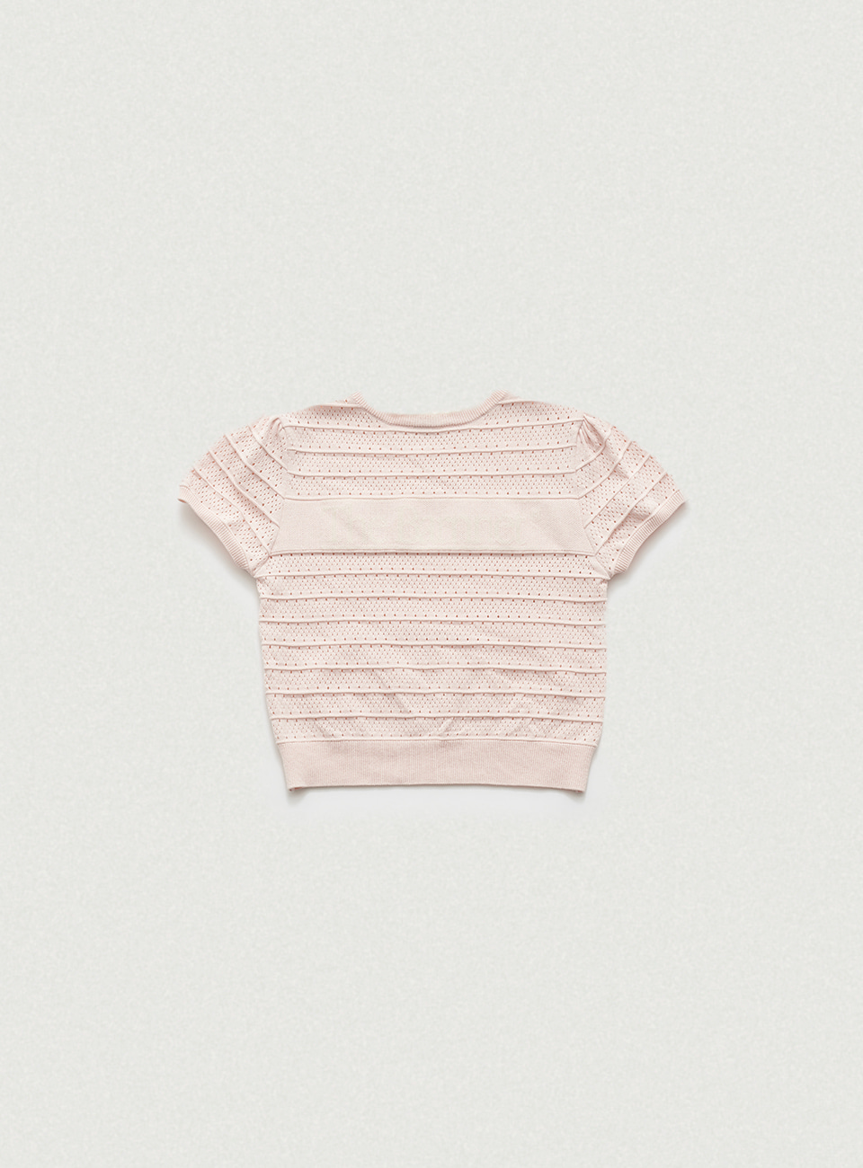 Pink Helen Logo Jacquard Knit Top