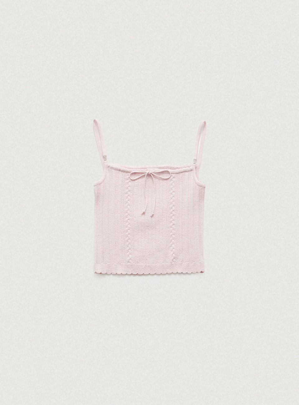 Pink Nellia Ribbon Sleeveless Top