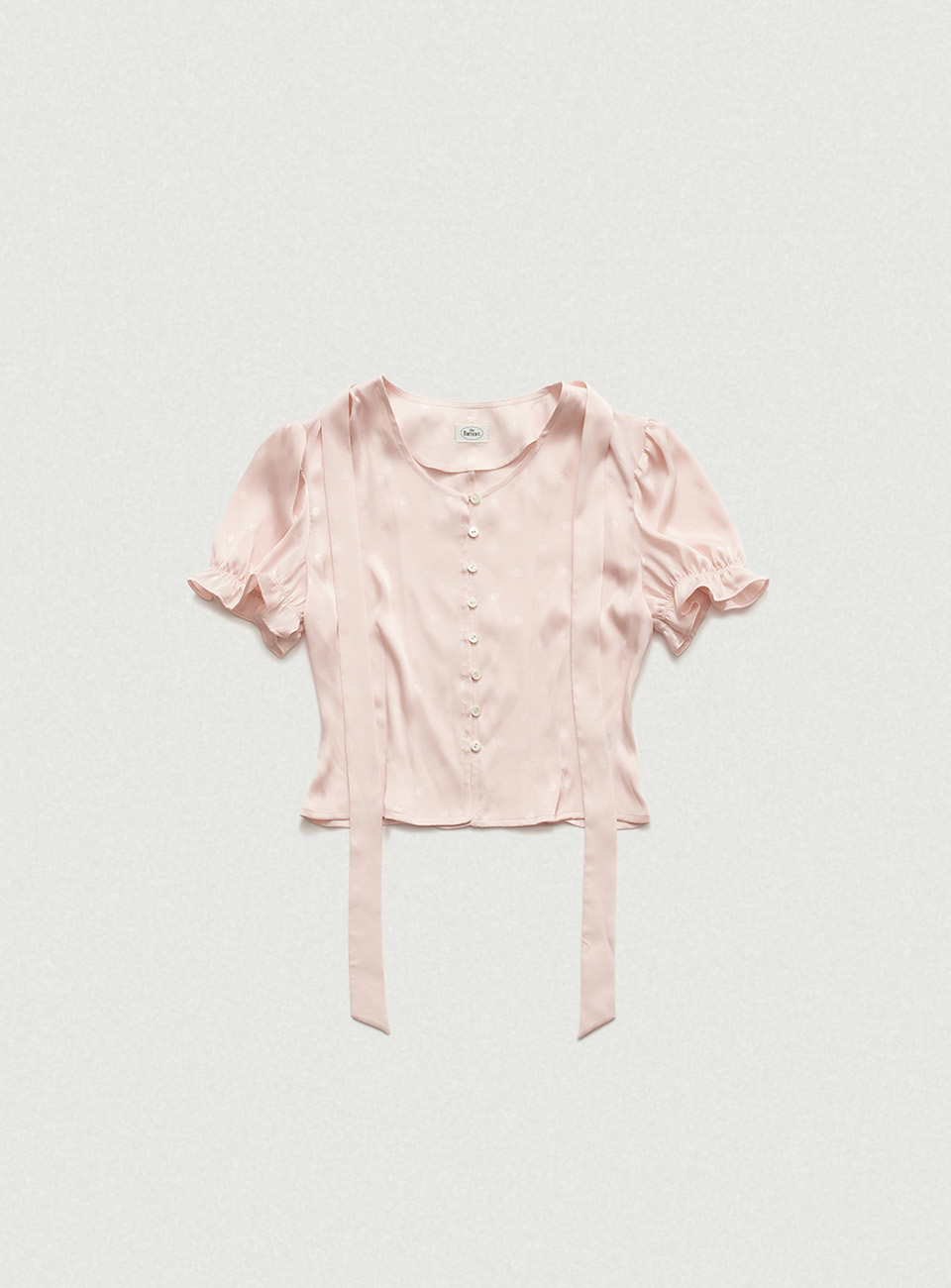 Pink Jasmine Dream Ribbon Dot Blouse