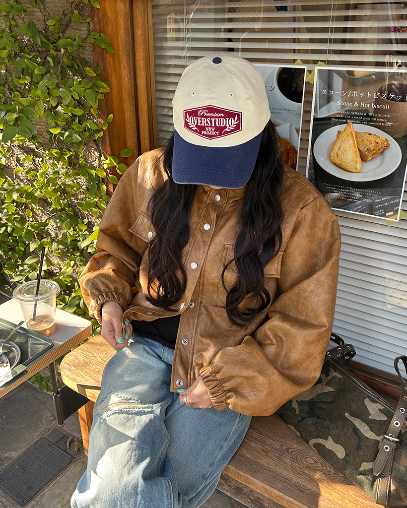 ステッチパッチバイカラーキャップ