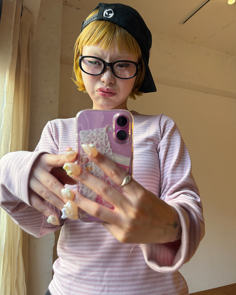 ボールドオーバルフレームメガネ