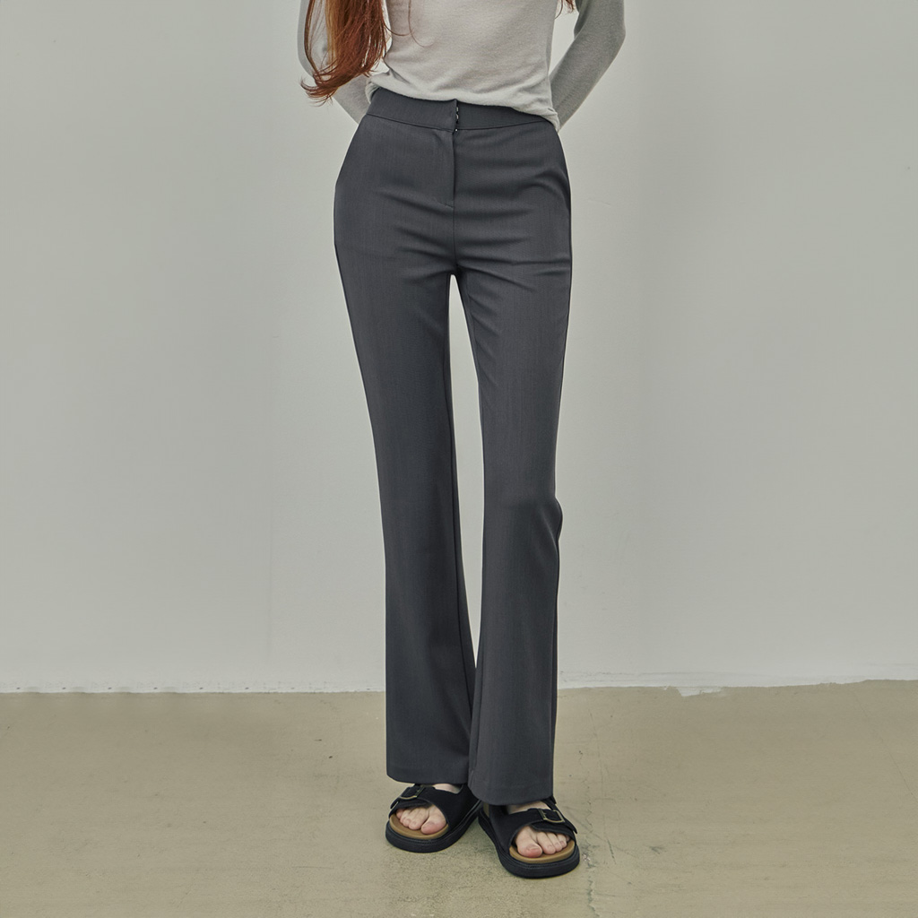 【OPEN YY】Gathred Bootcut Pants ★韓国人気★追跡可能★ OPEN YY】Gathred Bootcut Pants ☆韓国人気☆追跡可能☆ (OPEN