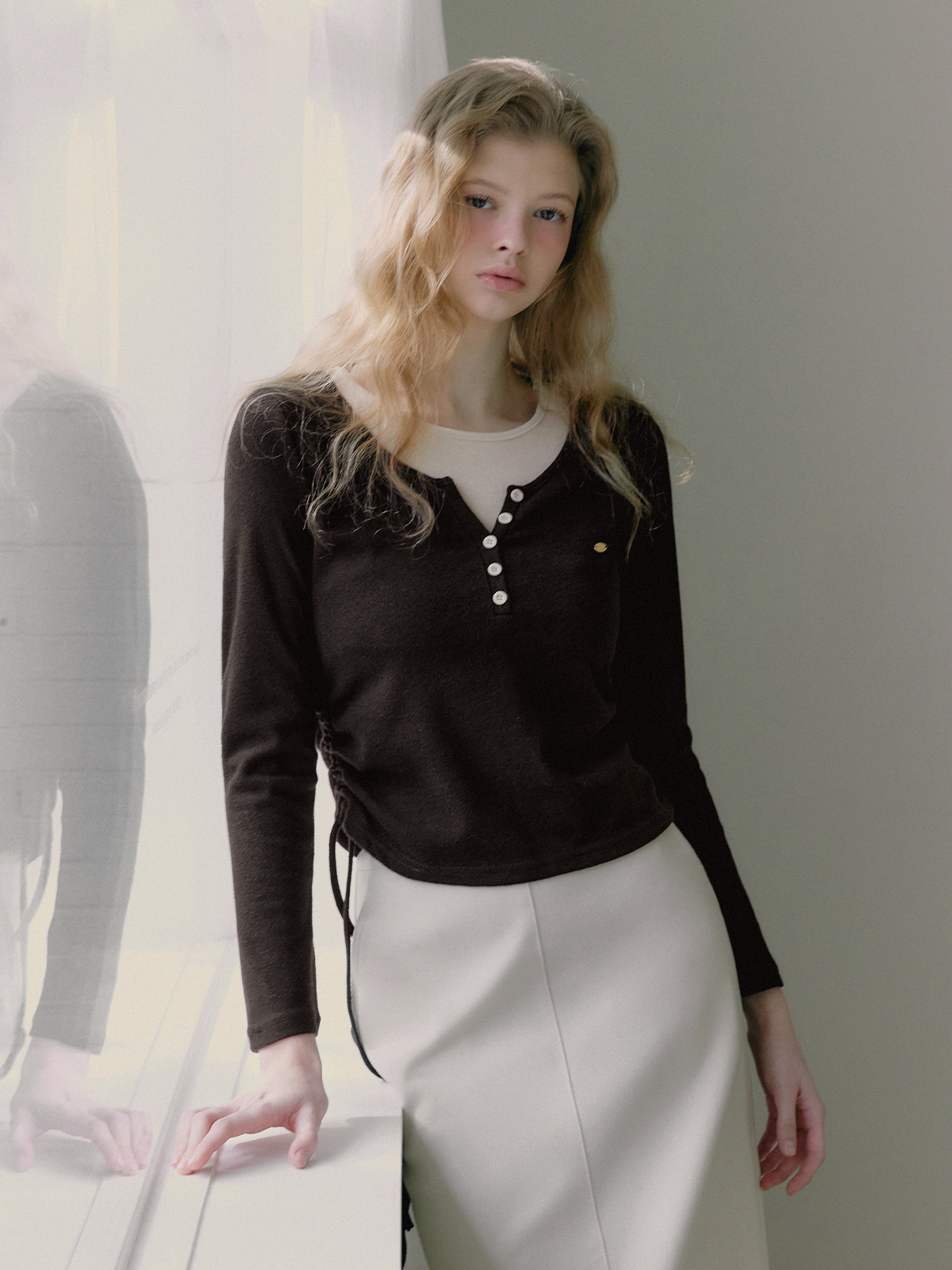 Sien Layered Color Block Knit Top