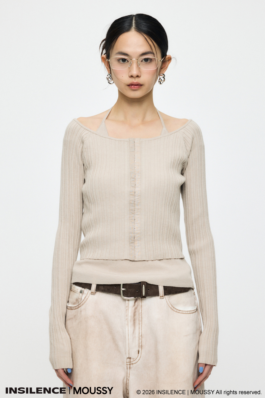 INSILENCE OFF SHOULDER KNIT