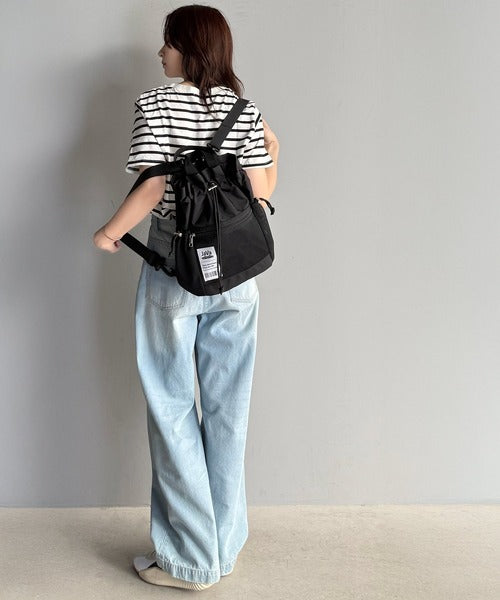 ジバニャ~！プロフ読んだとみなします☆ Cリュック JaVa ジャバコラボ》毎日の相棒バッグ！メッシュ使い巾着2WAYリュック