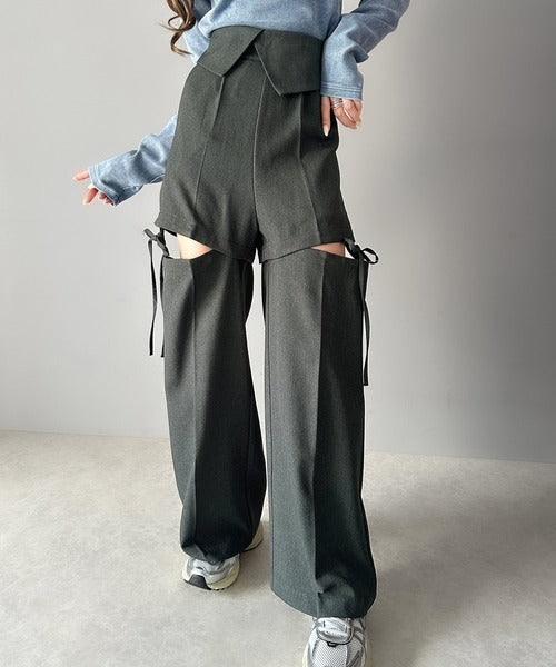 90s Vintage 2タック センタープレス ウール スラックス ワイド 90s Vintage 2タック センタープレス ウール スラックス ワイド