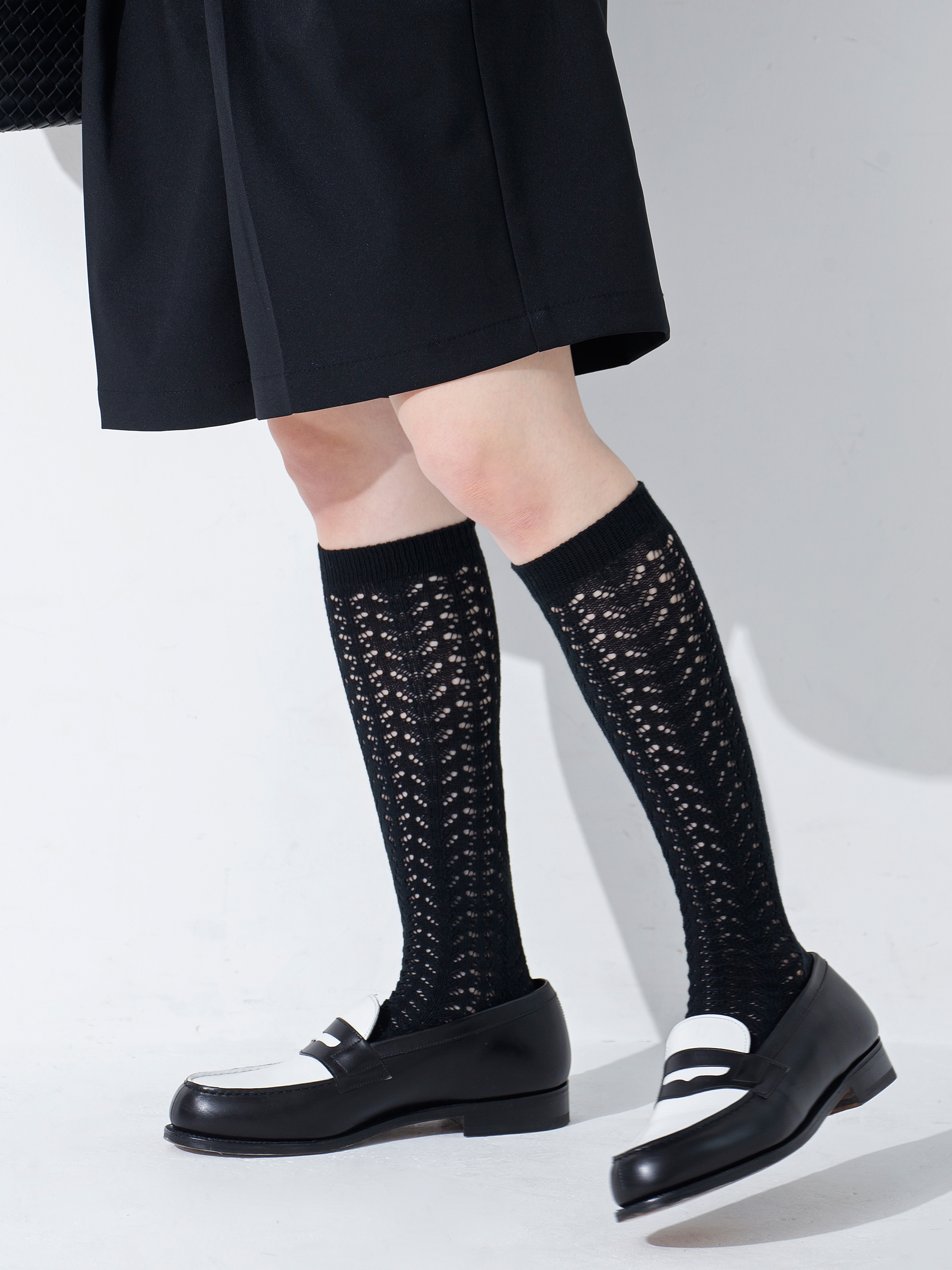 The SECRETCLOSET別注BRESCIANIカシミヤニーハイソックス 通年】WOMEN ニーハイソックス 杢グレー 071789852