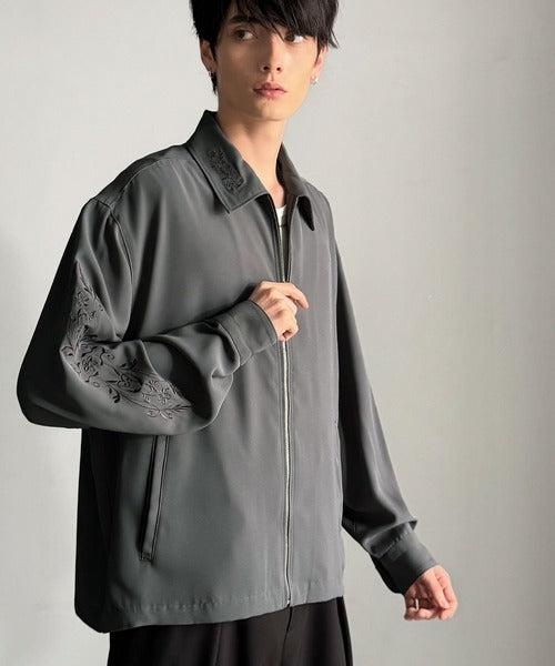 Classical Origin】「繊細さを羽織る。」刺繍デザインエレガンスジップ