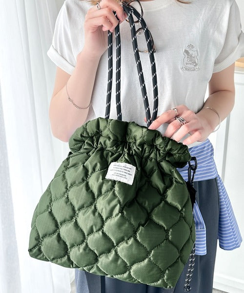 布袋寅泰 2wayキルティング巾着バッグ 美品 布袋寅泰 2wayキルティング巾着バッグ 美品