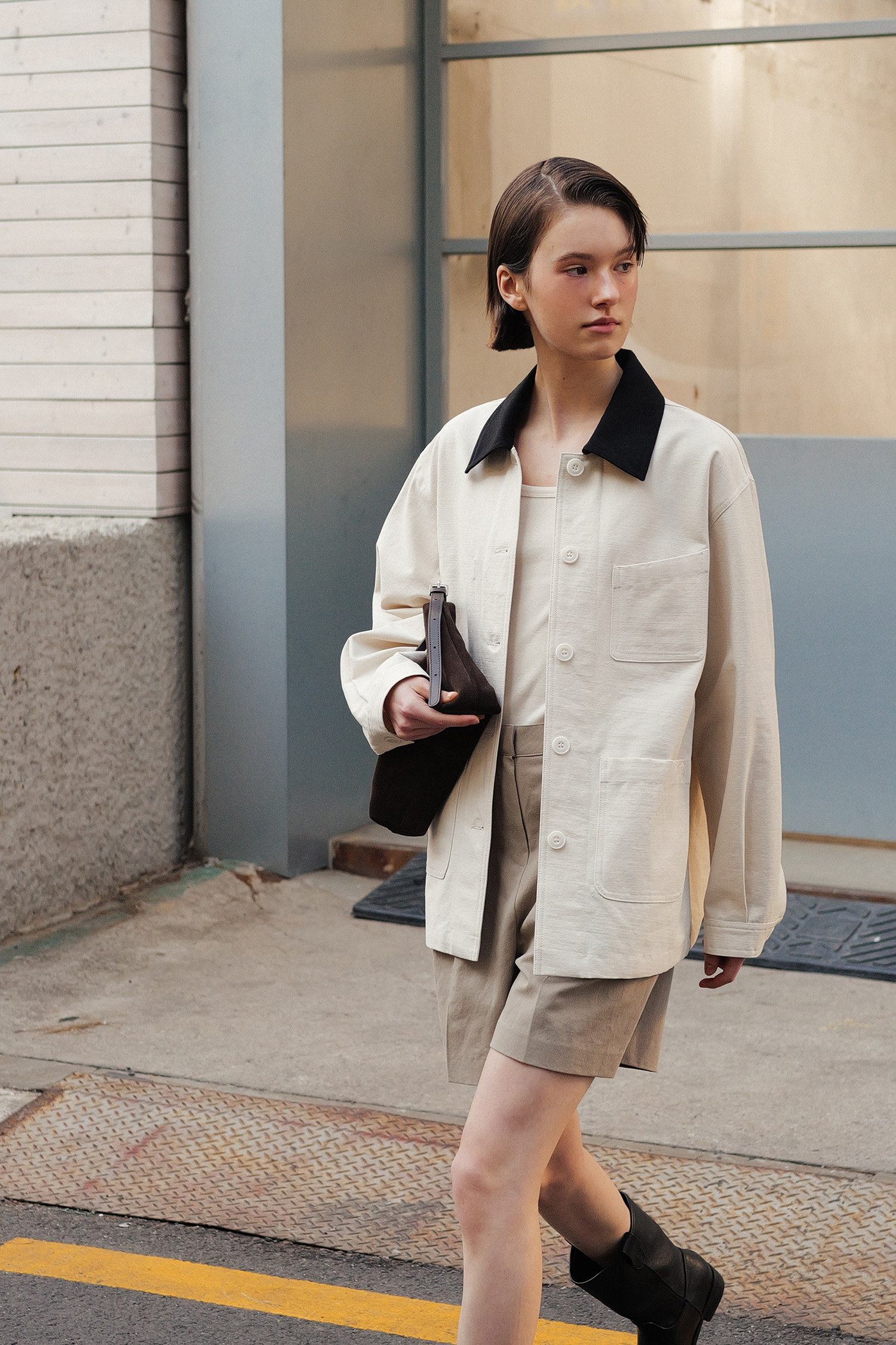 新品未使用タグ付完売品／LOHEN HALF SLEEV JACKET ベージュ Margaret half jacket (ivory) | ファッション通販サイト NUGU