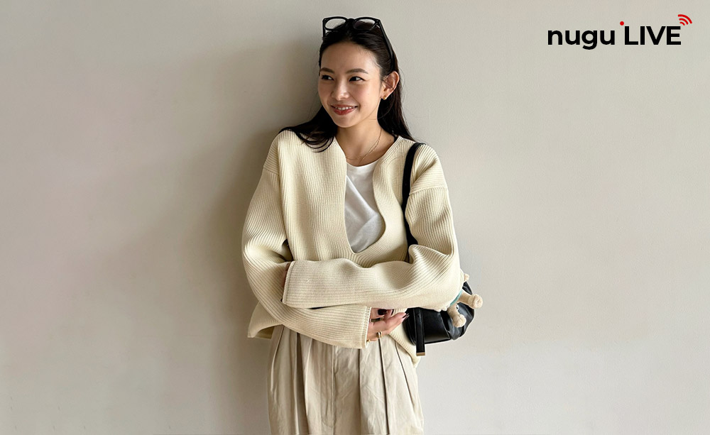 AtelierNain musinsa nugu ハーフウールコート アイボリー フェイクウールノーカラーコート 通販【ニッセン】