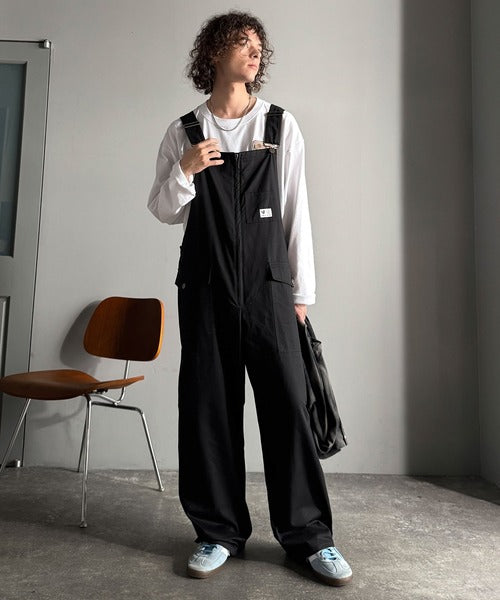 Classical Origin】Front-Zip Loose Overalls／フロントジップ仕様