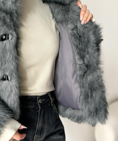 ボルジー ファー付きレザージャケット グレー Amazon | [WOOYOO] ファージャケット 毛皮コート メンズ S-6XL グレー