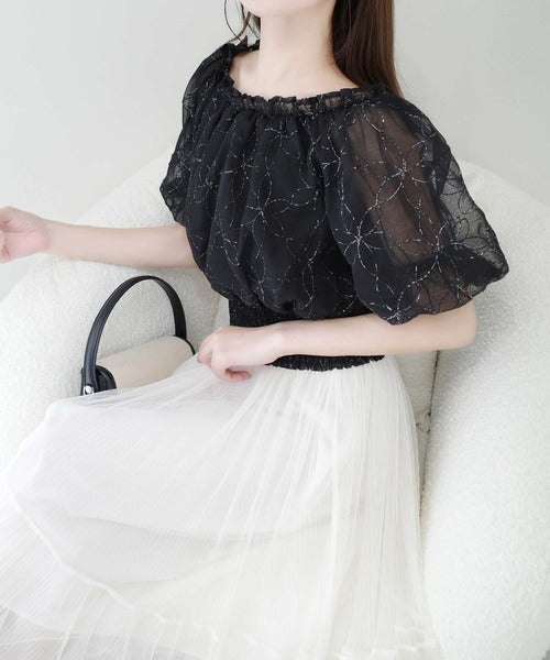 ダジュール 華やかなブラウス ノースリーブセット XLぐらいかなー ダジュール 華やかなブラウス ノースリーブセット XLぐらいか
