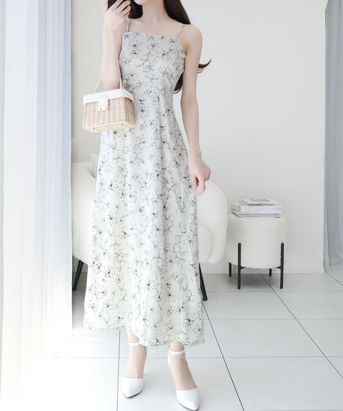 mily bilet】透け感コーデ でつくる、映えガーリー。前後2WAY花柄