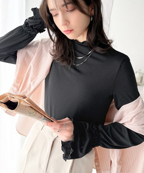 大人の上品な華やかさを演出する。キャンディースリーブシアーメロー