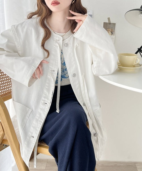 JaVa ジャバコラボ》甘さを加えた大人カジュアルアウター。綿100