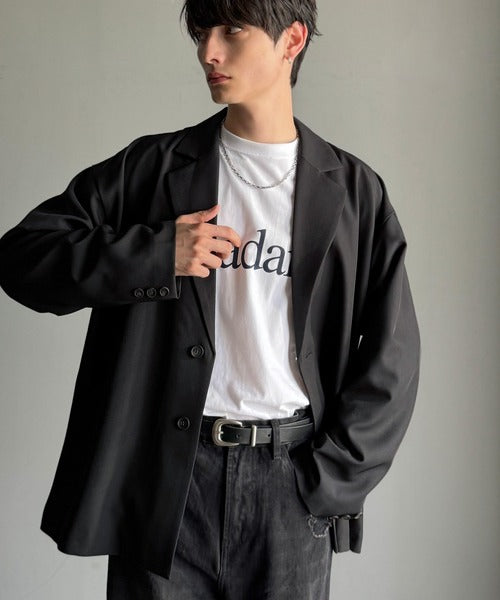 MARTINEROSE ラップジャケット テーラードジャケット ニキ着用 黒 MARTINEROSE ラップジャケット テーラードジャケット ニキ着用 黒