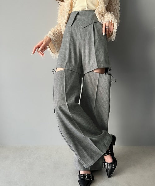 極美品　Anplegant フリルパンツ　ハイウエスト　ベージュ　S 極美品 Anplegant フリルパンツ ハイウエスト ベージュ S - メルカリ