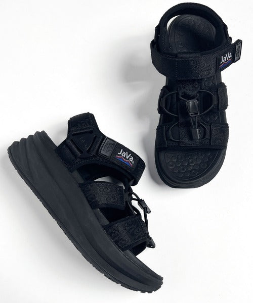 Javaジャバコラボ》足元からお洒落をアップデート♪厚底ベルクロ