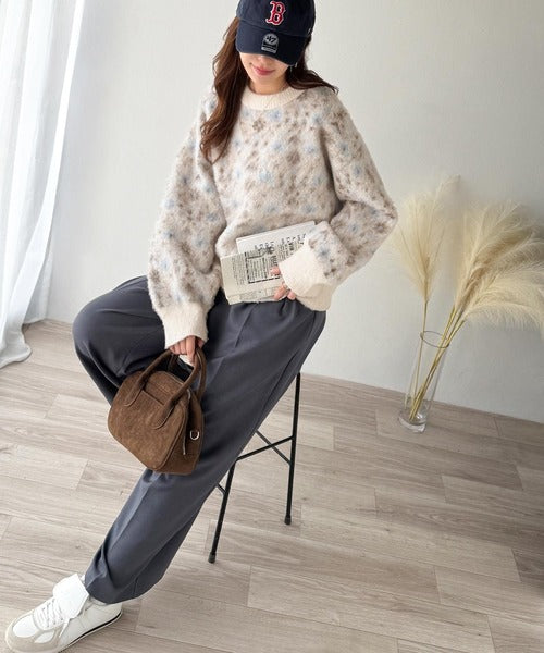 ヴィンテージライクなデザインで上級見え◎アンティークラグモチーフ柄