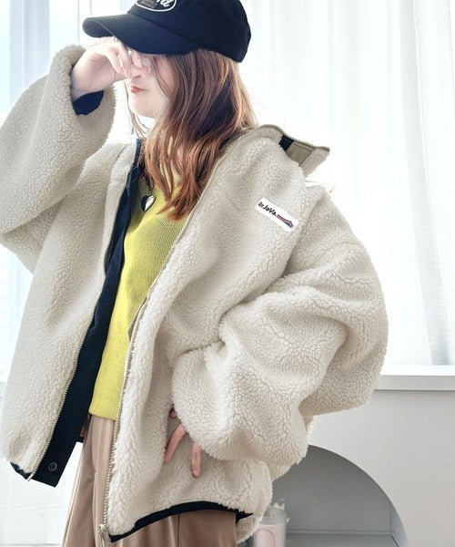 Javaジャバコラボ》トレンドライクNO.1。2wayリバーシブルジップアップ