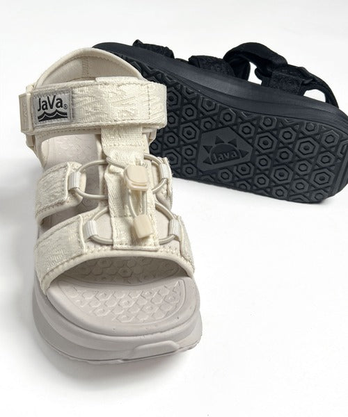 Javaジャバコラボ》足元からお洒落をアップデート♪厚底ベルクロ