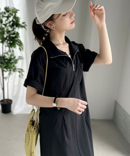 JaVaジャバ 別注》大人のワークテイスト。コットンライクハーフジップ