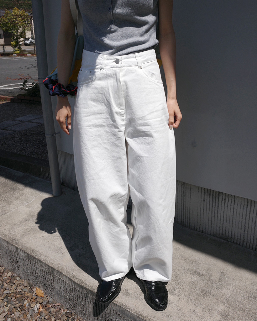ベーシックコットンワイドパンツ