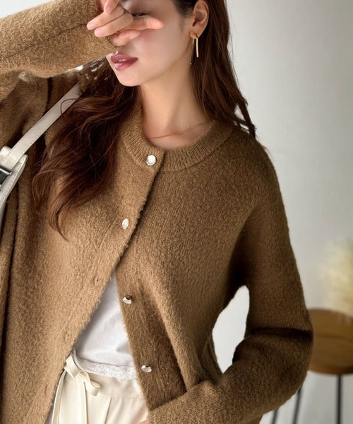 Second Layer ニット　カーディガン　ベージュ　サイズ48 Second Layer ニット カーディガン ベージュ サイズ48