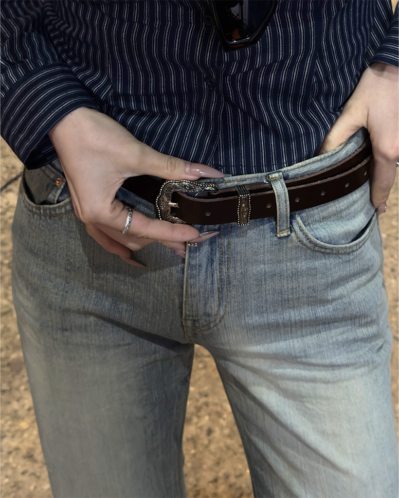 ウエスタンレザーベルト