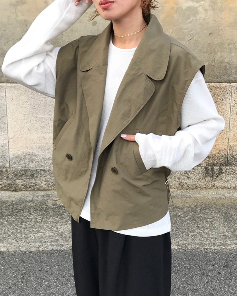 ダブルカラーテーラードベスト