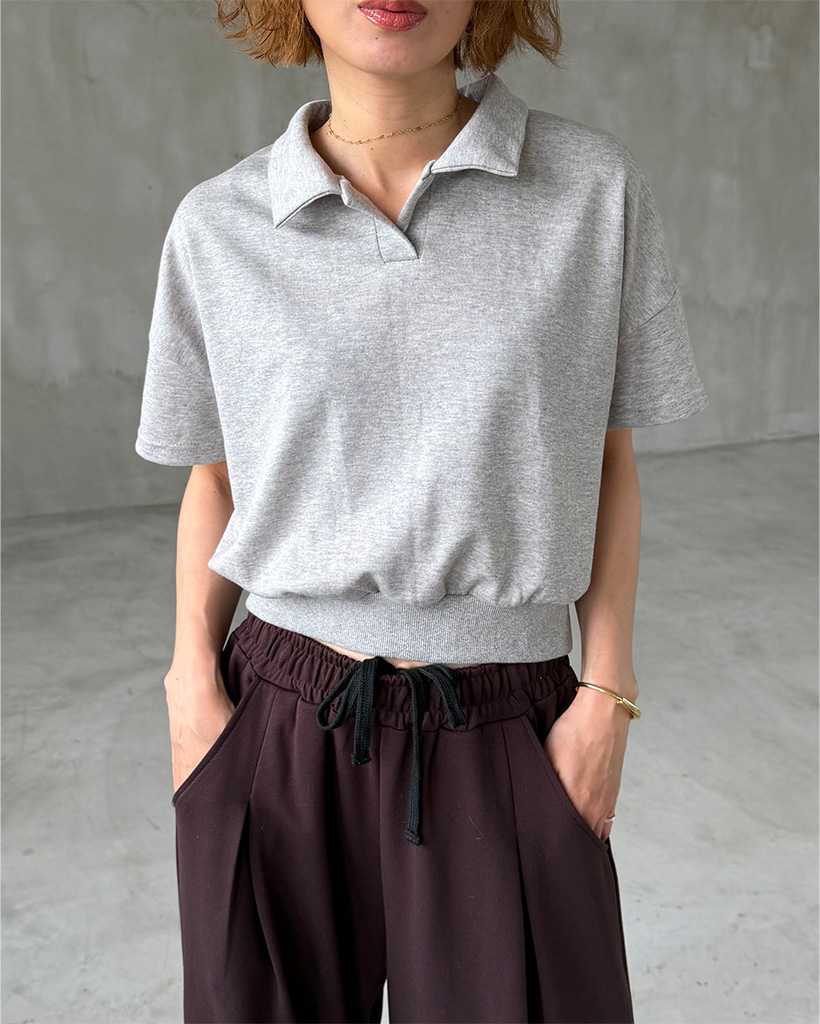 クロップドポロTシャツ