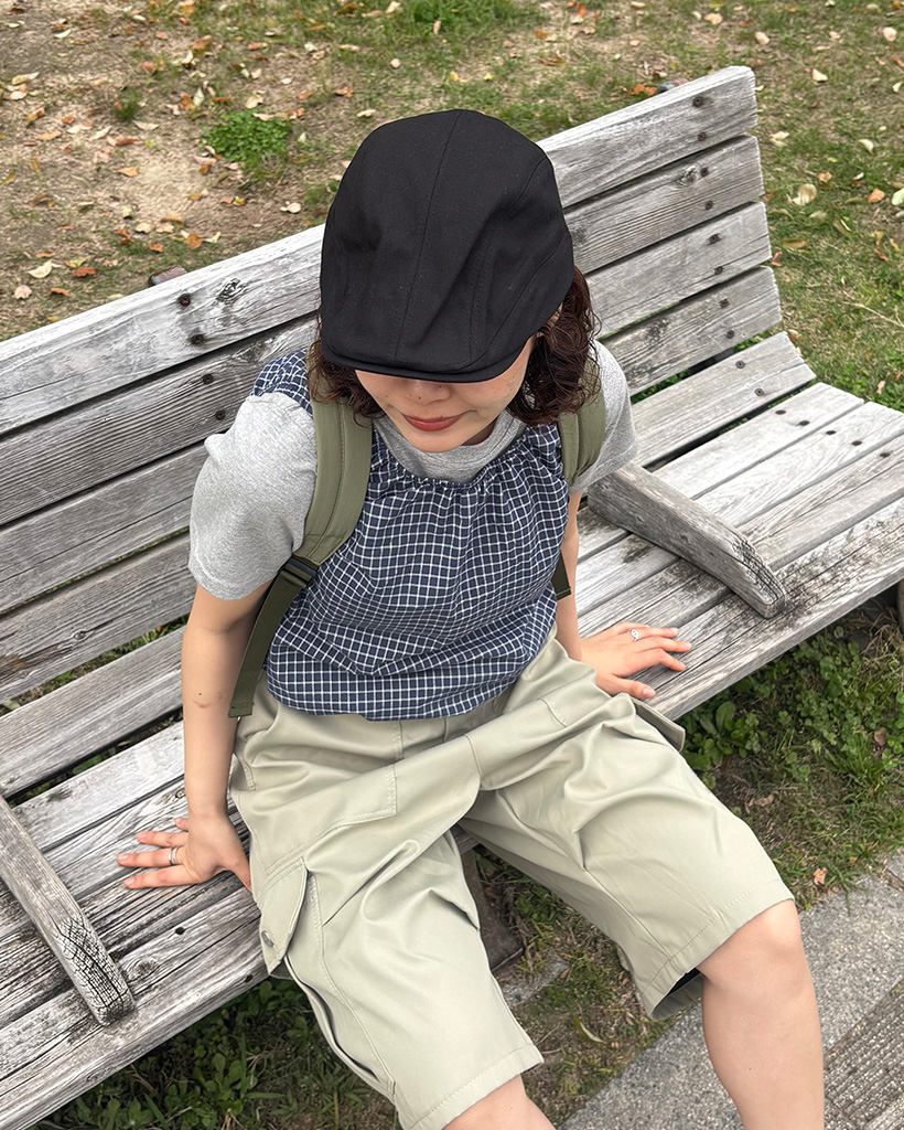 コットンハンチングキャップ