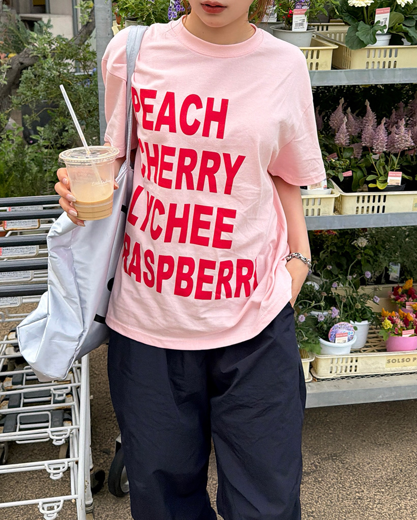 ビッグレタリングクロップドTシャツ