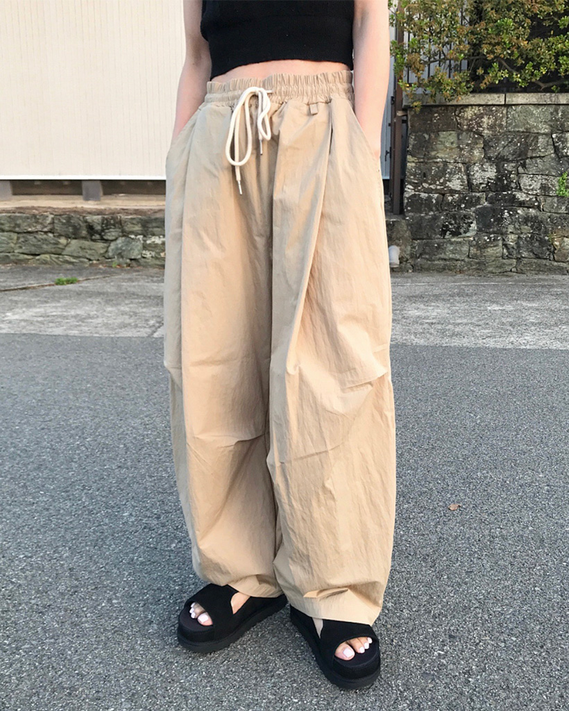 バルーンワンタックカーブパンツ