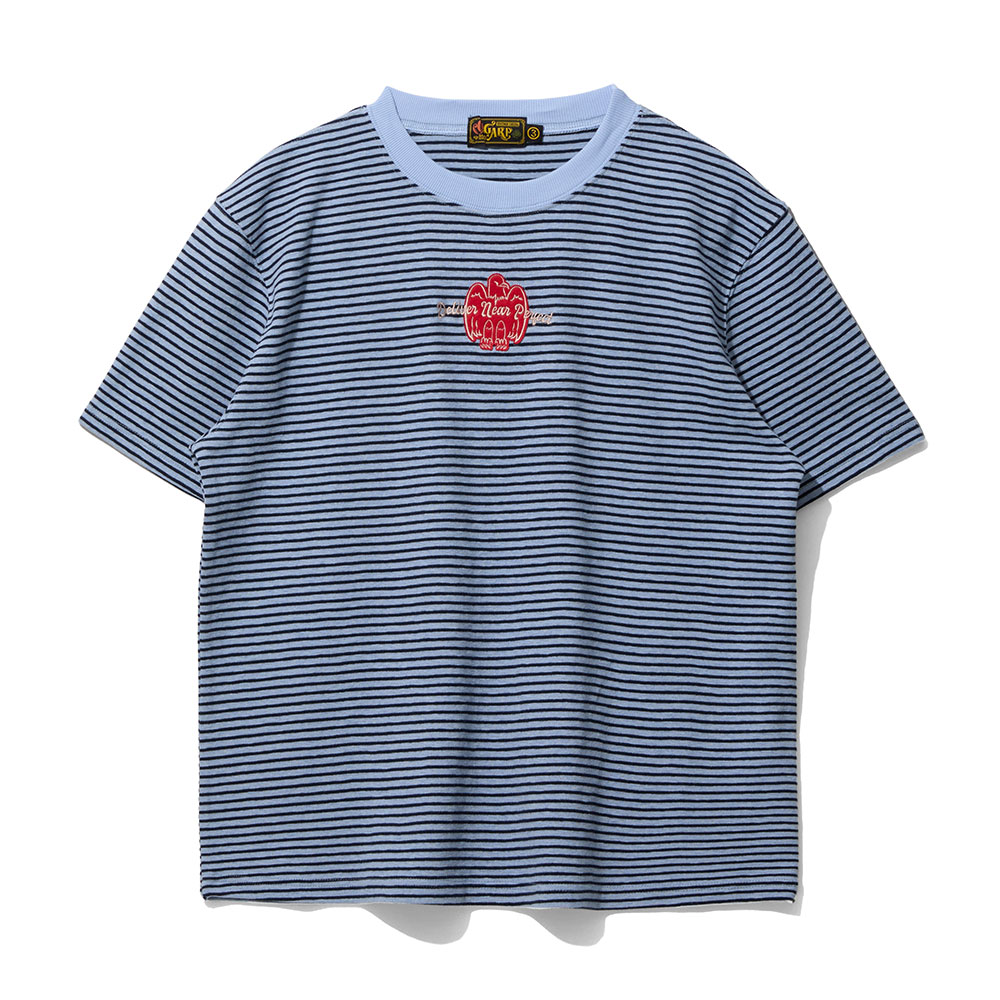 Stripe Eagle Patch Tee Blue