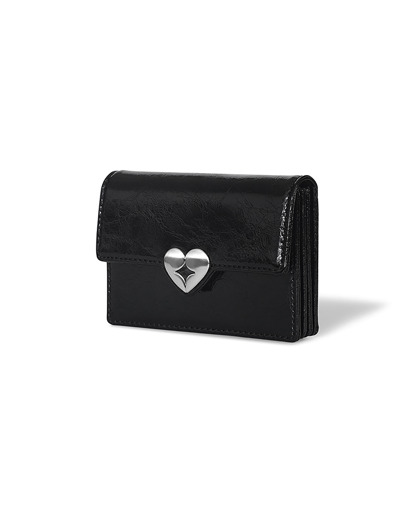 財布・小物その他 FENNEC RIBBON STRING BAG SILVER FENNEC] CRINKLE TRIANGLE TRIPLE WALLET D 送料無料 3段財布