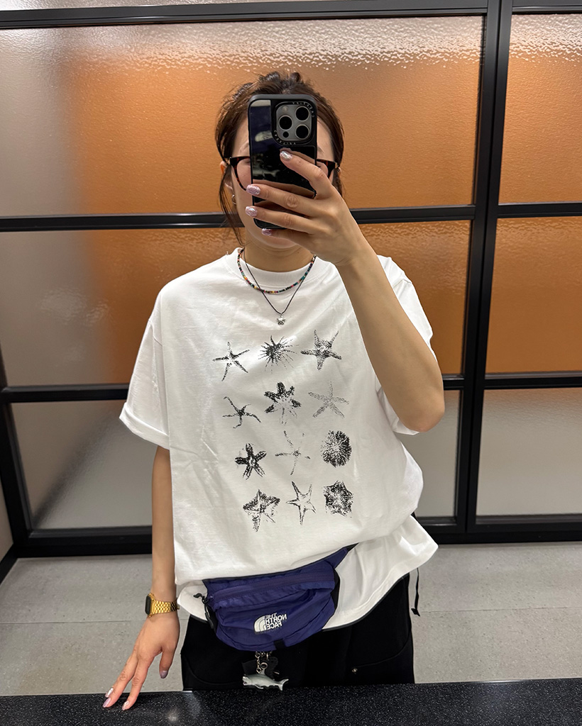 ヒトデプリントTシャツ